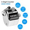 SDARMING Tally Counter, 4-Digit Clicker Counter, Metal Hand Tally Counters Clicker Pitch Counter for Counting, Knitting, Coaching, Golf, Lap, Fishing view 3