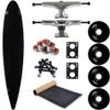 Moose Longboard Complete 9" x 47.75" Pintail Black view 1
