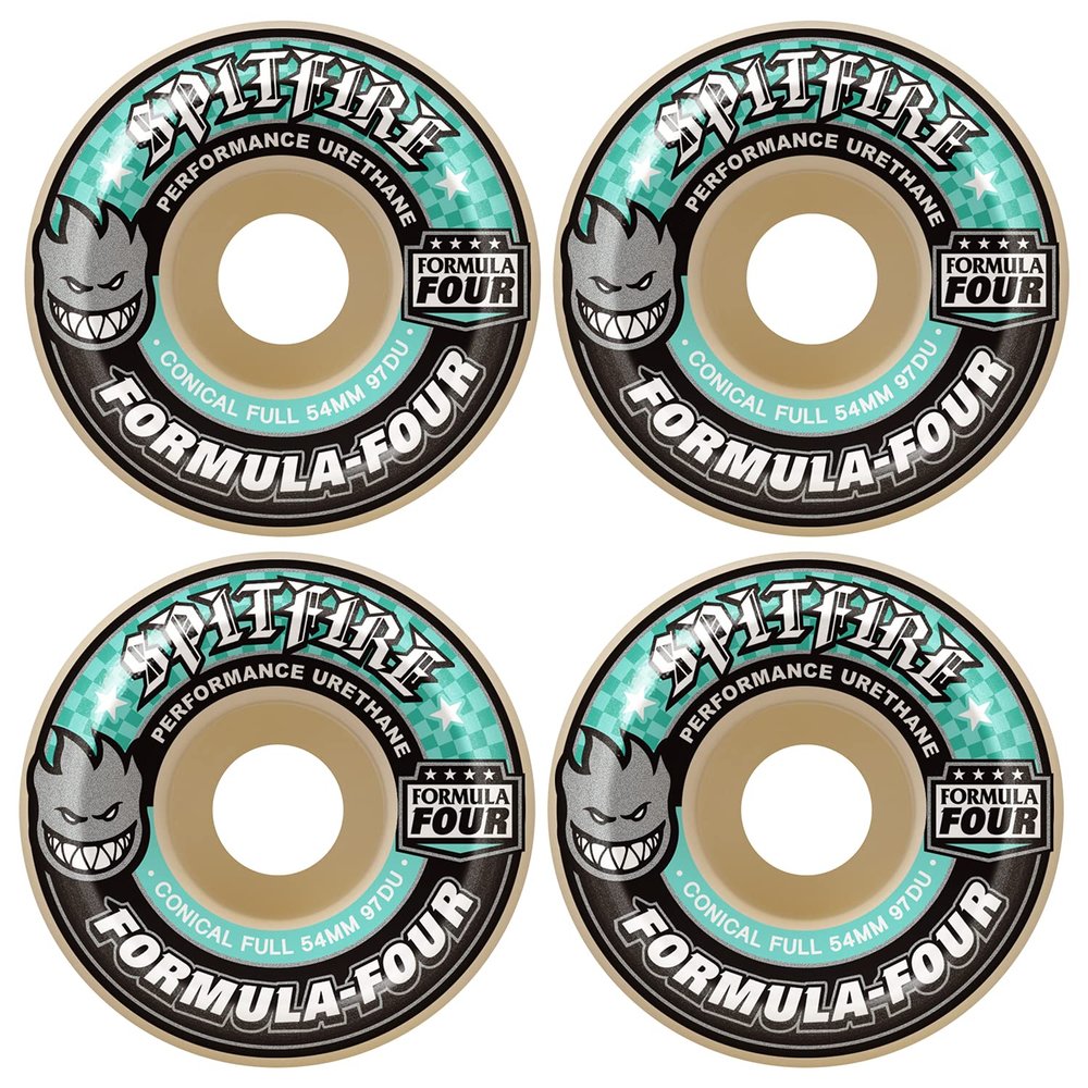 Spitfire Wheels Spitfire Skateboard Wheels 58mm F4 Conical Full 97A Formula Four