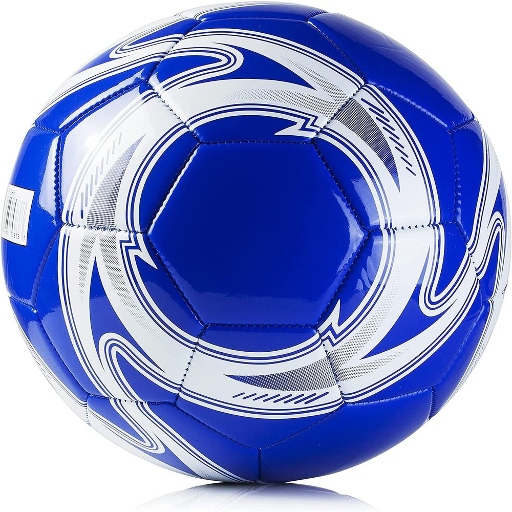 Western Star Soccer Ball Size 3 & Size 4 & Size 5 - Official Match Weight - 6 Designs - Youth & Adult Soccer Players - Attractive and Durable Design - Match Grade Soccer Ball (Navy Blue, 4)