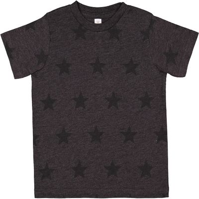 CODE FIVE Toddler Five Star Soft Cotton Crew Neck Tee 3029, Smoke Star, 2