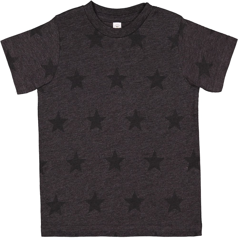 CODE FIVE Toddler Five Star Soft Cotton Crew Neck Tee 3029, Smoke Star, 2
