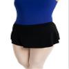 Capezio Curved Pull-On Skirt - Girls, Black, Medium view 2