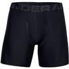 Under Armour Men's Tech 6-inch Boxerjock 2-Pack, Black (001)/Black, X-Small view 1