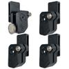 Black Scorpion Gear Ambidextrous Double Stack Magazine Pouch w/ 1x Magnet fits 9mm .40 SW Magazines - 4 Pcs (Black) view 1