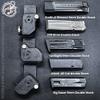 Black Scorpion Gear Ambidextrous Double Stack Magazine Pouch w/ 1x Magnet fits 9mm .40 SW Magazines - 4 Pcs (Black) view 2