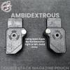 Black Scorpion Gear Ambidextrous Double Stack Magazine Pouch w/ 1x Magnet fits 9mm .40 SW Magazines - 4 Pcs (Black) view 4