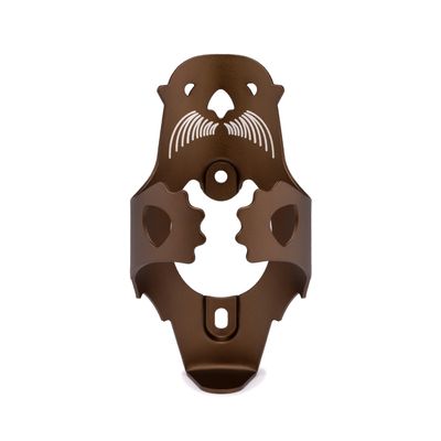 Portland Design Works Water Bottle Cage - Lightweight Water Bottle Holder for Bikes, Otter Cage, Brown