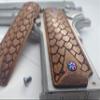 1911 Dragon Scales Grip. Full Size. Walnut Stain view 3