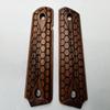 1911 Honey Comb Grips. Full Size. Walnut Stain view 4