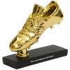 DXIUMZHP Trophies Trophies with Custom Engraving Football Trophy, Golden Boot Award 3D Statue, Resin Gold-Plated Trophy, Fan Supplies, Souvenirs, Free Engraving Text (Color : Gold, Size : 20x7x17cm) view 1