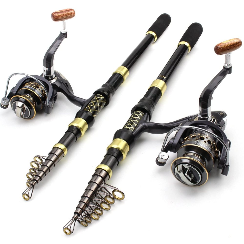 1.8m-3.6m Fishing Rod Reel Combination, Carbon Fiber Throwing Rod and 13BB Reel Set, Retractable Bait Reel Combination, Trout Rod, Bass Line Reel ZYHYD (Size : 2.7Mrod and 3000Reel)
