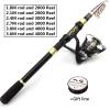 1.8m-3.6m Fishing Rod Reel Combination, Carbon Fiber Throwing Rod and 13BB Reel Set, Retractable Bait Reel Combination, Trout Rod, Bass Line Reel ZYHYD (Size : 2.7Mrod and 3000Reel) view 2