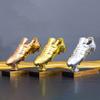 Trophies Trophies With Custom Engraving Football Trophy, Golden Boot Award 3D Statue, Resin Gold-plated Trophy, Fan Supplies, Souvenirs, Free Engraving Text ( Color : Copper , Size : 20x7x17cm ) view 2