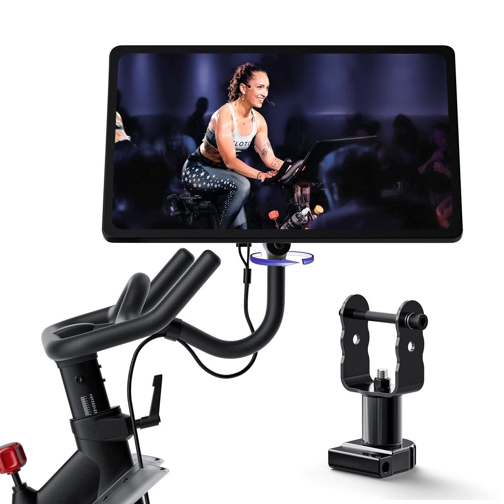 COOLWUFAN 360 Degree Screen Swivel Mount for Peloton Bike, Upgraded Swivel for Peloton, Accessory to Turn for Peloton Bike Screens, Accessories for Peloton(Not Compatible with Bike+)