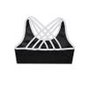 Moggemol Kids Girls Basic Sports Bra Sleeveless Crisscross Keyhole Back Crop Top for Dance/Yoga/Running Black Spaghetti Straps 16 view 2
