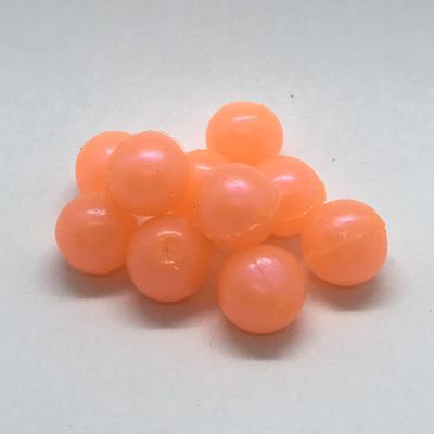 BnR Tackle SBPG16 Soft Beads, 16mm, Peach Gobbler, Neutral Buoyancy, 10/Pack