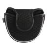 Andux Mesh Heel-Shafted Mallet Putter Cover Golf Putter Head Covers Black, Semicircle MT/TG13 view 1