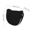 Andux Mesh Heel-Shafted Mallet Putter Cover Golf Putter Head Covers Black, Semicircle MT/TG13 view 2