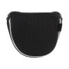 Andux Mesh Heel-Shafted Mallet Putter Cover Golf Putter Head Covers Black, Semicircle MT/TG13 view 4