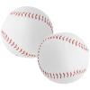 Sports Practice Softballs 2pcs, 12 inch Official Size Slow Pitch Softball Training Ball for Games Soft Toss Batting Practice