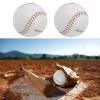 Sports Practice Softballs 2pcs, 12 inch Official Size Slow Pitch Softball Training Ball for Games Soft Toss Batting Practice view 4