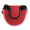 Andux Mesh Heel-Shafted Mallet Putter Cover Golf Putter Head Covers Red, Semicircle MT/TG13 view 1