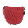 Andux Mesh Heel-Shafted Mallet Putter Cover Golf Putter Head Covers Red, Semicircle MT/TG13 view 3