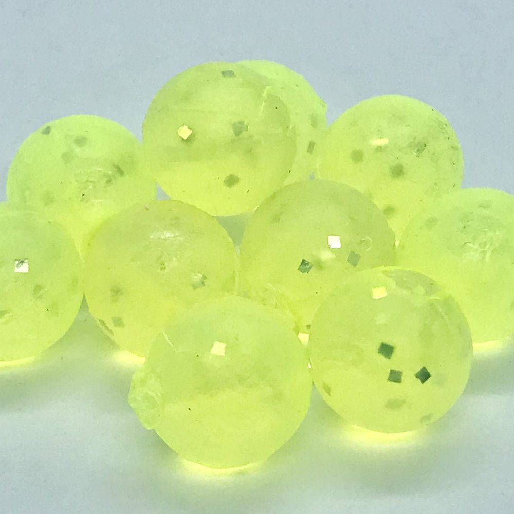 BnR Tackle SBTEC12 Soft Beads, 12mm, Techno, Neutral Buoyancy, 10/Pack