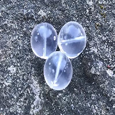 BnR Tackle SBICE14 Soft Beads, 14mm, Clear, Neutral Buoyancy, 10/Pack