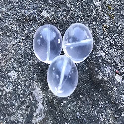 BnR Tackle SBICE14 Soft Beads, 14mm, Clear, Neutral Buoyancy, 10/Pack
