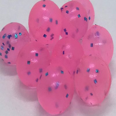 BnR Tackle SBPD8 Soft Beads, 8mm, Pixie Dust, Neutral Buoyancy, 15/Pack