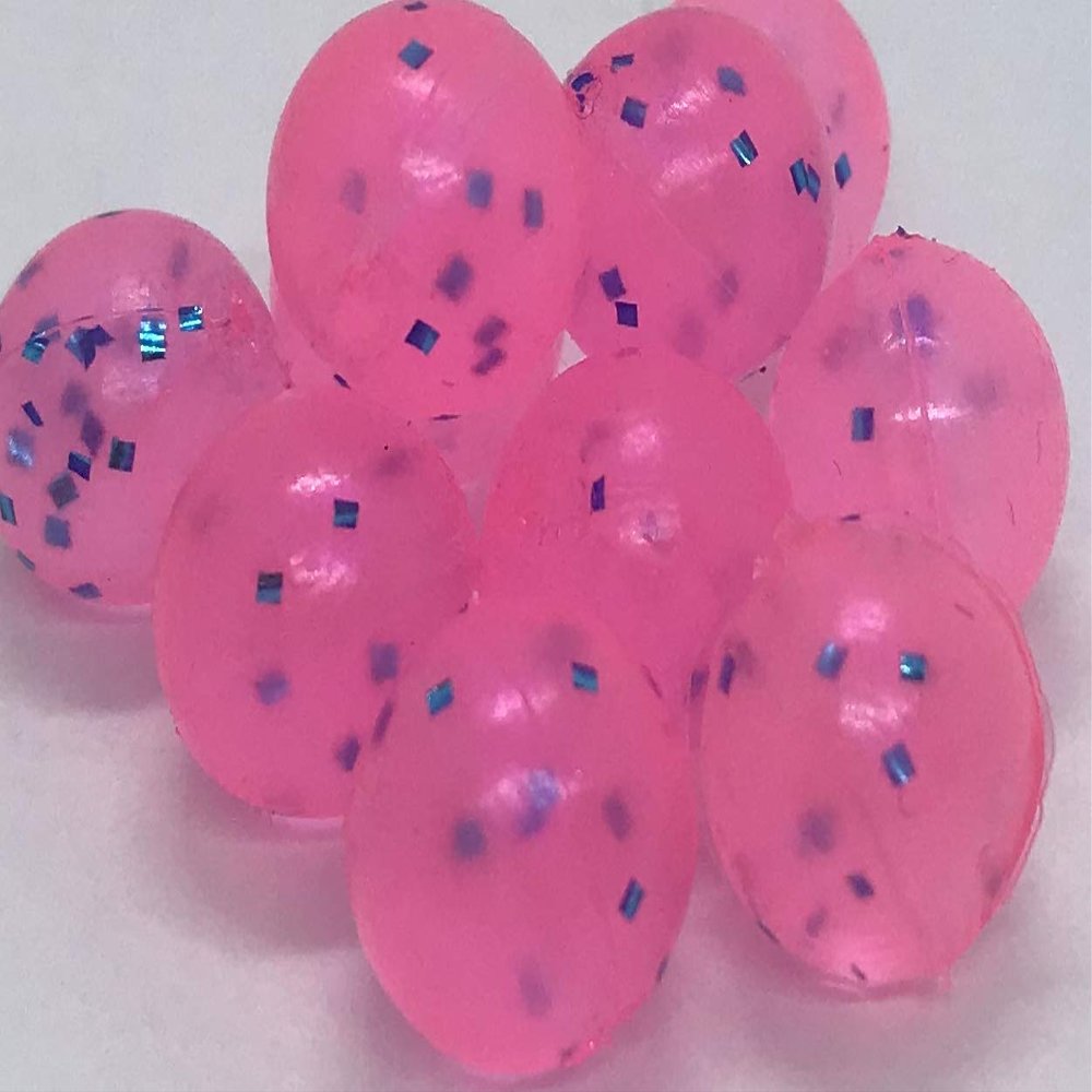 BnR Tackle SBPD8 Soft Beads, 8mm, Pixie Dust, Neutral Buoyancy, 15/Pack