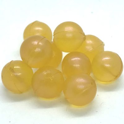 BnR Tackle SBYR12 Soft Beads, 12mm, Yeller Roe, Neutral Buoyancy, 10/Pack