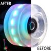 Nezylaf Light Up Roller Skate Wheels 8 Pack, 78A Hardness LED Skateboard Wheels with Premium ABEC-9 Bearings, Illuminating Roller Skate Accessories for Outdoor Indoor Quad Skates view 2