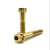 SSTI Titanium M8x15/20/25/40/47/49/55/60mm Ti GR5 6AL4V Flange Trox Head Screws PVD Coated for Bicycle/Motocycle MTB Parts Fixed Gear (10 PCS) (M8x55mm, Gold) view 3