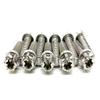 SSTI Titanium M8x15/20/25/40/47/49/55/60mm Ti GR5 6AL4V Flange Trox Head Screws PVD Coated for Bicycle/Motocycle MTB Parts Fixed Gear (10 PCS) (M8x25mm, Titanium Silver) view 1