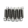 SSTI Titanium M8x15/20/25/40/47/49/55/60mm Ti GR5 6AL4V Flange Trox Head Screws PVD Coated for Bicycle/Motocycle MTB Parts Fixed Gear (10 PCS) (M8x25mm, Titanium Silver) view 2