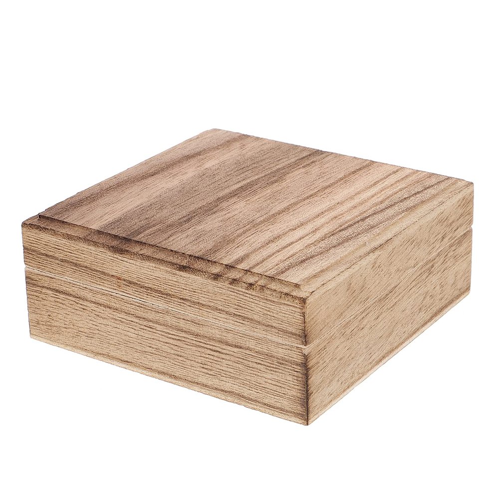 Cabilock 1pc Vintage Wood Jewelry Case Retro Storage Box for Packaging Organizing Jewelry Lightweight Container for Accessories for Friends Family