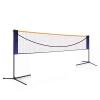 LOYALHEARTDY Simple Folding Badminton Net Frame, 6.1M Portable Standard Badminton Net Set Double Court Volleyball Tennis Outdoor for Indoor Outdoor Courts Backyards and Beaches view 1