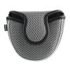 Andux Mesh Heel-Shafted Mallet Putter Cover Golf Putter Head Covers Grey, Semicircle MT/TG13 view 1