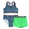 YONGHS 3PCs Girls Swimsuit Sleeveless Rash Guard Triangle Bikinis Tankini Sets with Swim Boyshorts Mint Green A 10 view 3