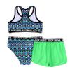 YONGHS 3PCs Girls Swimsuit Sleeveless Rash Guard Triangle Bikinis Tankini Sets with Swim Boyshorts Mint Green A 10 view 4