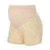Alvivi Women's Maternity Loose Shorts Cotton Over The Belly Elastic Waist Pregnancy Casual Shorts Hot Pants with Pockets Champagne XX-Large view 1
