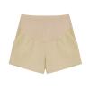 Alvivi Women's Maternity Loose Shorts Cotton Over The Belly Elastic Waist Pregnancy Casual Shorts Hot Pants with Pockets Champagne XX-Large view 4