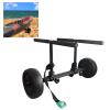 HUIMENG Kayak Cart Trolley Kayak Cart Dolly Foldable for Carring Kayaks Canoes Boat Trolley Silver+Black+Orange view 1