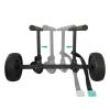 HUIMENG Kayak Cart Trolley Kayak Cart Dolly Foldable for Carring Kayaks Canoes Boat Trolley Silver+Black+Orange view 4