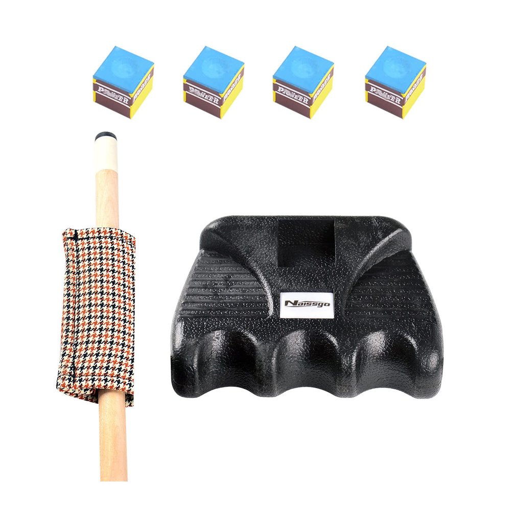 Naissgo Cue Rest Cue Stick Holder Pool Cue Holder (3-Holes)