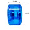 Alterskate Skateboard Cruiser Wheels 65mm 78a with Bearings (Translucent Blue) view 3