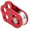 SALALIS Climbing Single Pulley, Three Hole Pulley 7075 Aviation Aluminum Climbing Bearing Single Pulley, for Outdoor Mountain Climbing, for Prompt Drop view 2